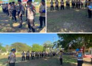 Apel Persiapan dan Pengecekan Pasukan OMP 2024, Siwas Polres Bima Laksanakan Pengawas dan Monitoring