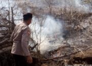 Kesigapan Personel Polsek Wera Polres Bima Kota dan Warga Tangani Kebakaran Hutan di So Karano