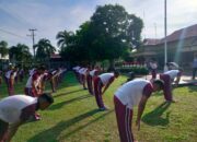 Olah Raga Pagi Bersama Wakapolres Bima:Ini Cara Kami Menjaga Kebugaran Tubuh