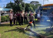 Antisipasi Bencana Pohon Tumbang, Sat-Samapta Polres Bima Gelar Pelatihan Penggunaan Mesin Senso