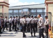 Polres Bima Kota Polda NTB Gelar Simulasi Sispam Mako, Latih Kesiapsiagaan Personel