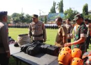 Kapolres Bima Kota Pimpin Apel Gelar Pasukan Kesiapsiagaan Tanggap Darurat Bencana Hidrometeorologi Tahun 2025