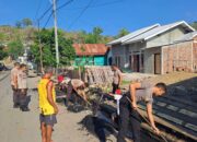 Polres Bima Kota Ajak Warga Ule Gotong Royong Jaga Kebersihan Lingkungan