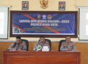 Menjelang Operasi Zebra 2025, Polres Bima Kota Laksanakan Lat Pra Ops di Rupatama