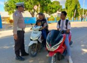 Unit Lantas Polsek Sape Laksanakan Strong Poin dan Sosialisasikan Operasi Zebra Rinjani 2025